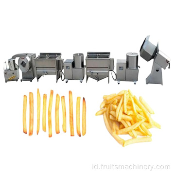 Mesin produksi kentang goreng efisiensi tinggi otomatis